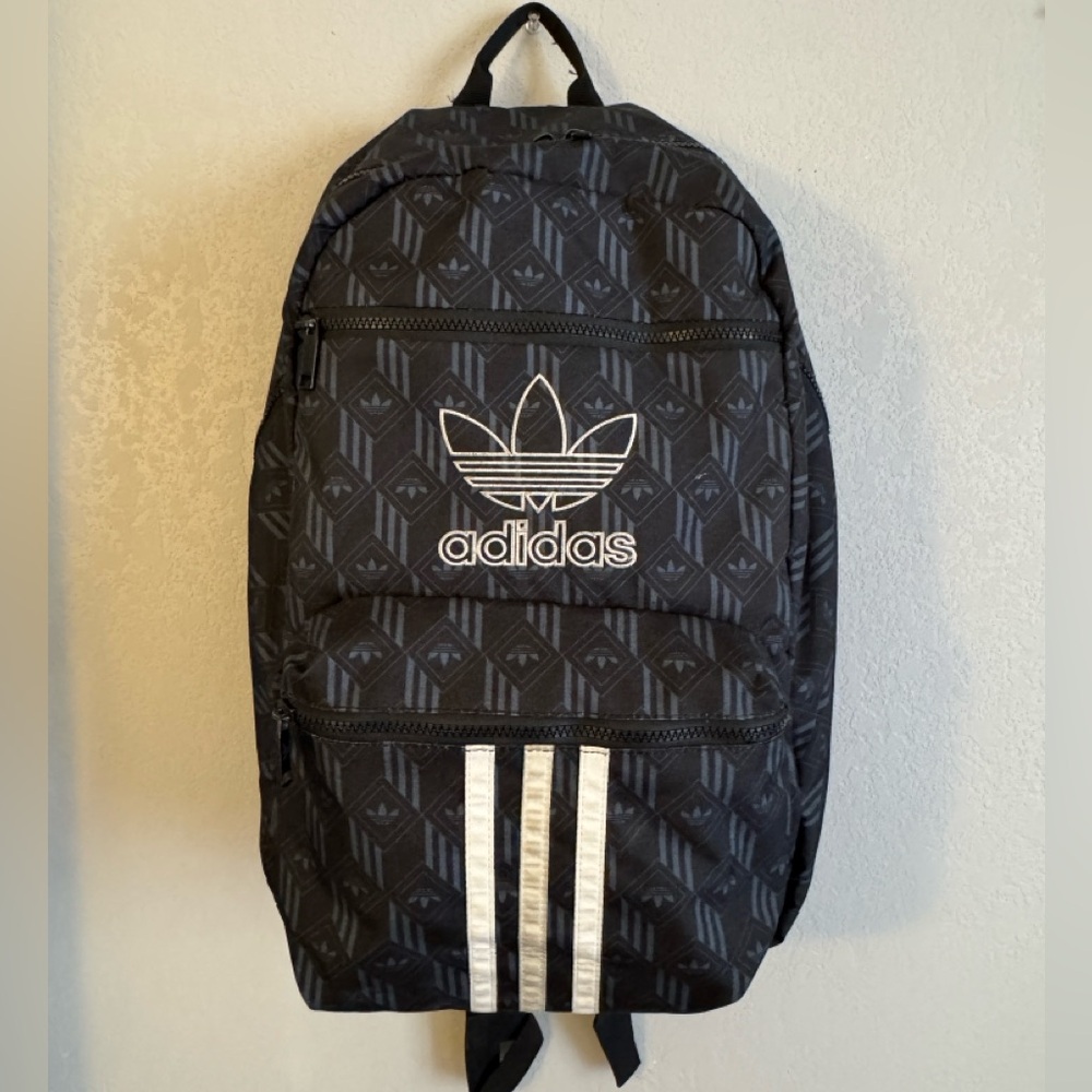 Adidas Geometric Black and White Backpack